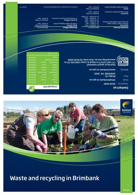 2013 Waste Guide - Brimbank City Council