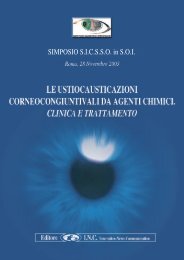 Le ustiocausticazioni corneocongiuntivali da agenti chimici. Clinica ...