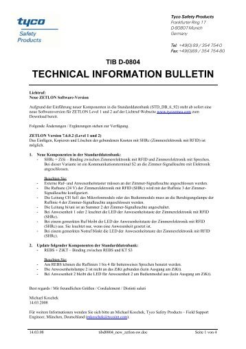 tib d-0804 technical information bulletin