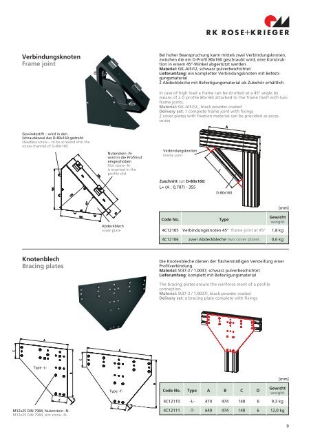 Datenblatt RK Schwerlast-Profile - AVS Phoenix Mecano