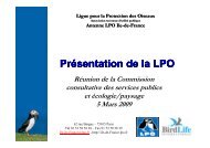 Présentation de la LPO - Sivoa