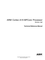 ARM Cortex-A15 MPCore Processor Technical Reference Manual