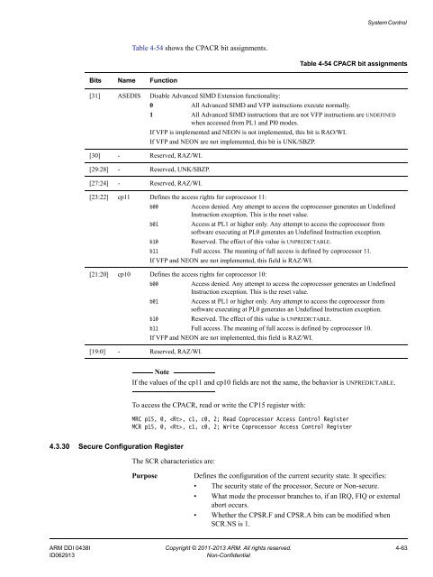 ARM Cortex-A15 MPCore Processor Technical Reference Manual