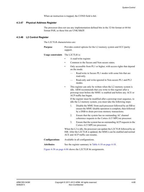 ARM Cortex-A15 MPCore Processor Technical Reference Manual