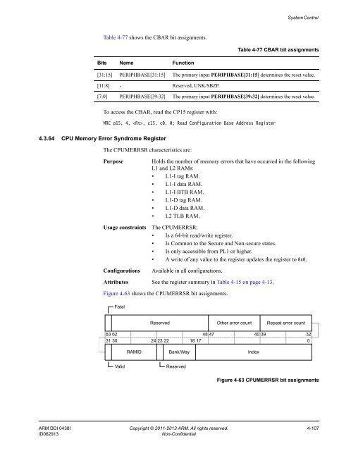 ARM Cortex-A15 MPCore Processor Technical Reference Manual