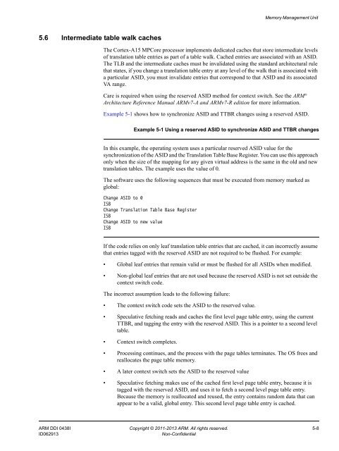 ARM Cortex-A15 MPCore Processor Technical Reference Manual