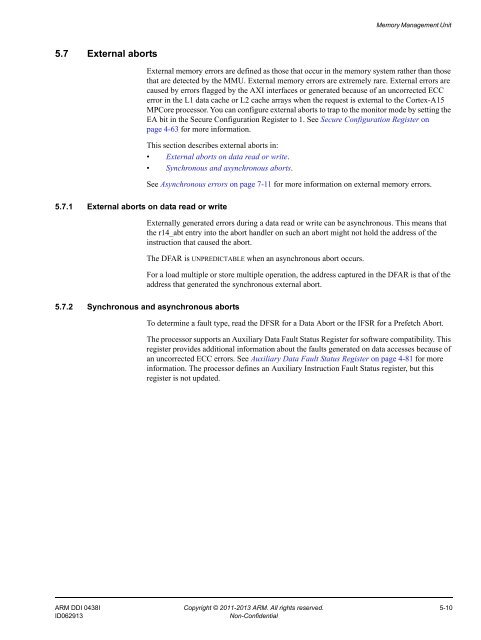 ARM Cortex-A15 MPCore Processor Technical Reference Manual