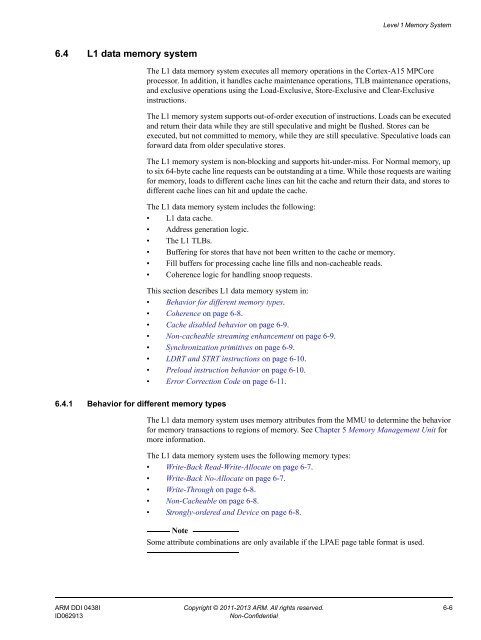 ARM Cortex-A15 MPCore Processor Technical Reference Manual