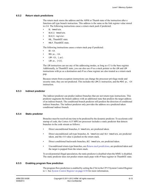 ARM Cortex-A15 MPCore Processor Technical Reference Manual