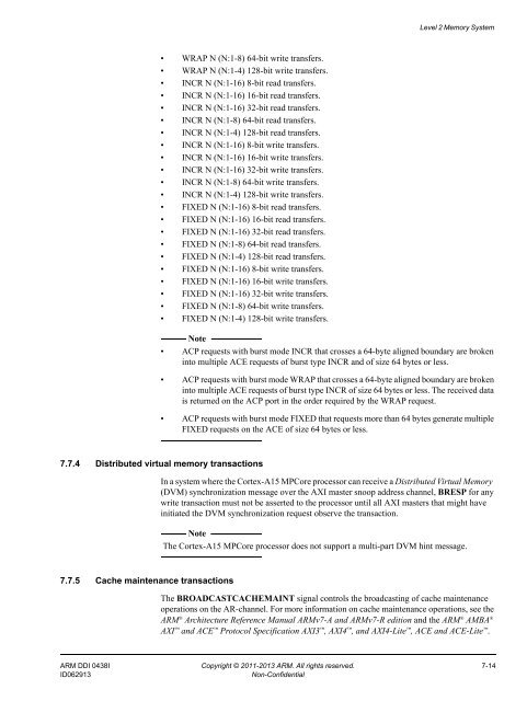 ARM Cortex-A15 MPCore Processor Technical Reference Manual