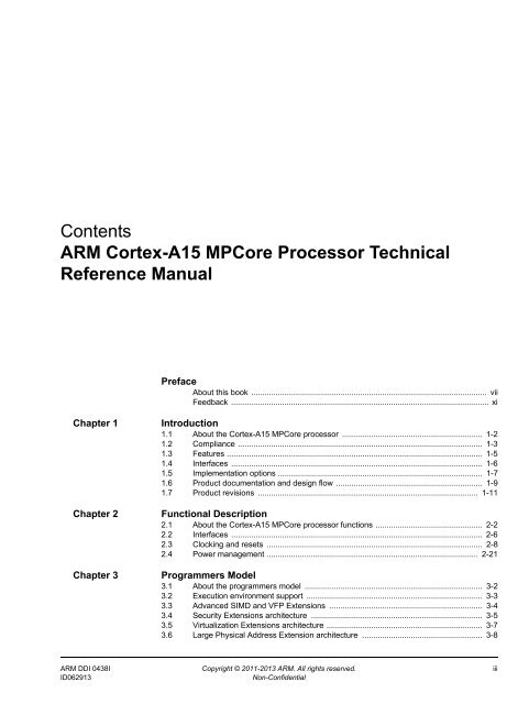 ARM Cortex-A15 MPCore Processor Technical Reference Manual