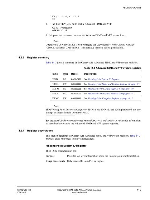 ARM Cortex-A15 MPCore Processor Technical Reference Manual