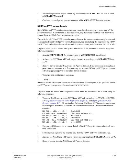 ARM Cortex-A15 MPCore Processor Technical Reference Manual