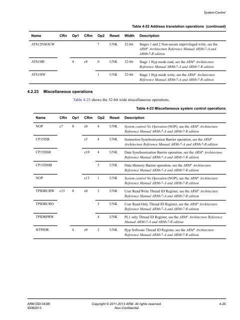 ARM Cortex-A15 MPCore Processor Technical Reference Manual