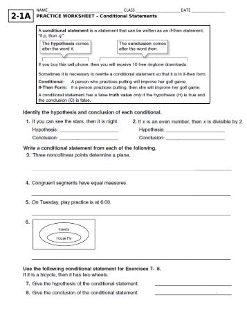 2-1A PRACTICE WORKSHEET