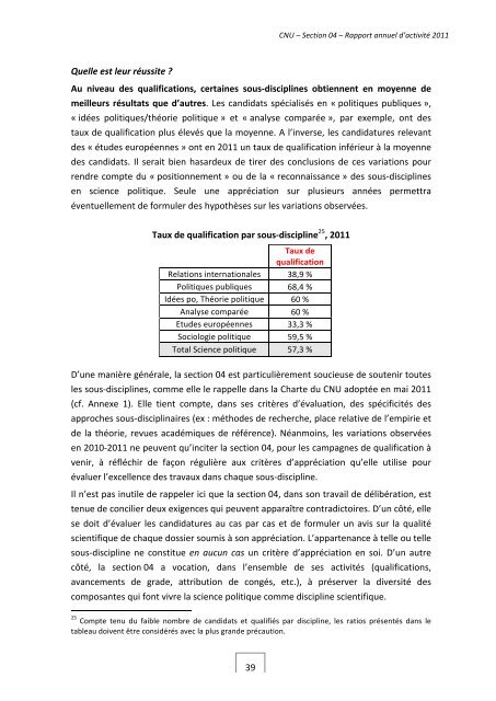 Rapport d'activitÃ© 2011 - Le portail web de la science politique