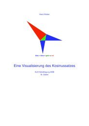 Eine Visualisierung des Kosinussatzes - Hans & Meta Walser