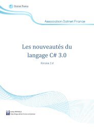 Les nouveautés du langage C# 3.0 - Dotnet-France