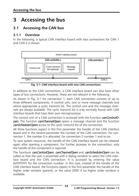 VCI - Virtual CAN Interface - Ixxat