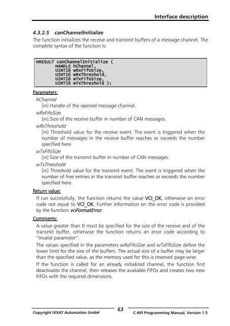 VCI - Virtual CAN Interface - Ixxat