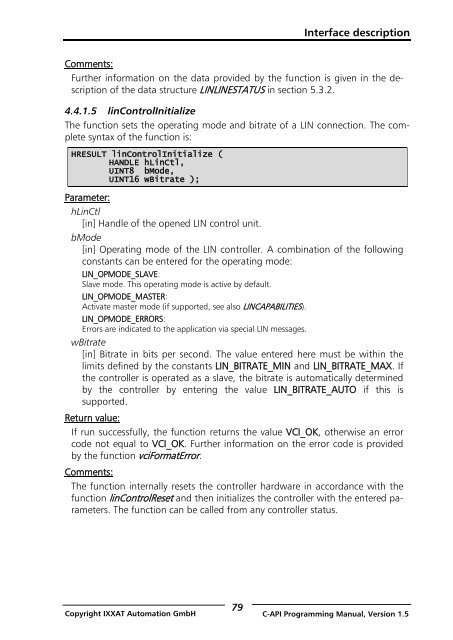 VCI - Virtual CAN Interface - Ixxat