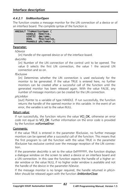 VCI - Virtual CAN Interface - Ixxat