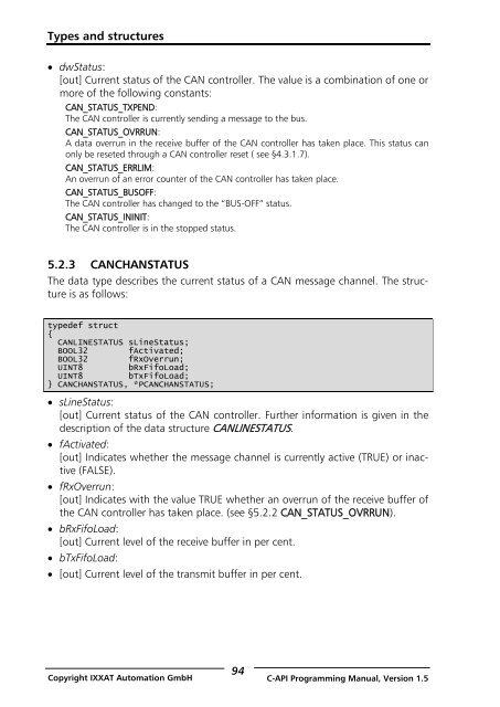 VCI - Virtual CAN Interface - Ixxat