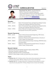 Curriculum Vitae in English - unist