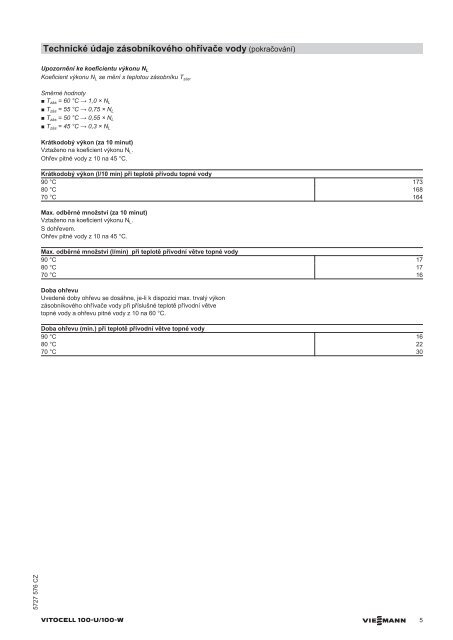 10.2 Vitocell 100-U, typ CVU ZÃ¡sobnÃ­kovÃ½ ohÅÃ­vaÄ vody ... - Viessmann