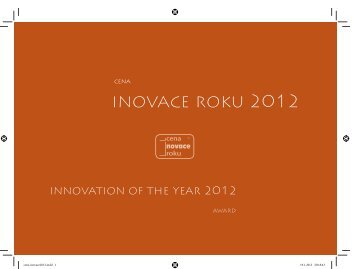 Cena Inovace roku 2012 - AIP ÄR