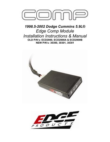 TST PowERMAx Installation Instructions - Edge Products