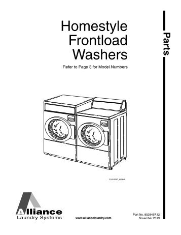 Homestyle Frontload Washer Parts Manual - UniMac