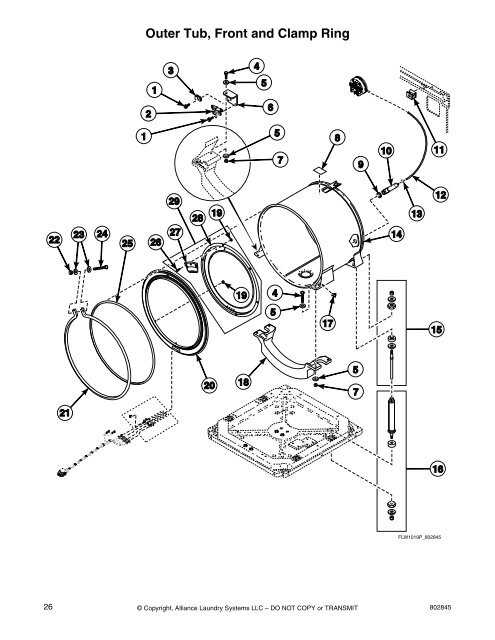 Homestyle Frontload Washer Parts Manual - UniMac