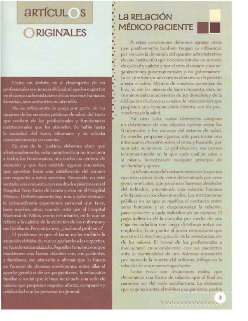 Volumen 1 NÃºmero 1 AÃ±o 2005 - CENDEISSS