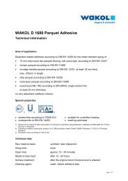 Technical Information - Wakol