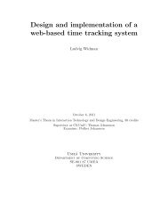Design and implementation of a web-based time tracking system