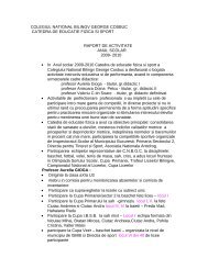 Raport de activitate educatie fizica.pdf - Colegiul NaÈional Bilingv ...