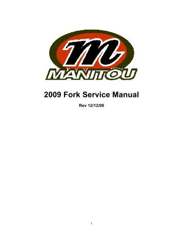 2009 fork service manual_old.pdf - Manitou