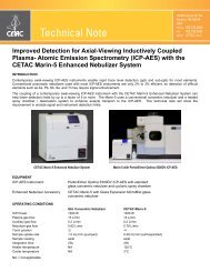 with the CETAC Marin-5 Enhanced Nebulizer System