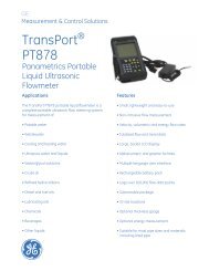 Panametrics TransPort PT878 liquid flowmeter - ODS-instrumentatie ...