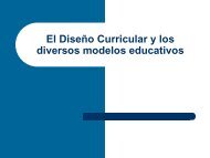 El Diseño Curricular y los diversos modelos educativos - CBI - UAM