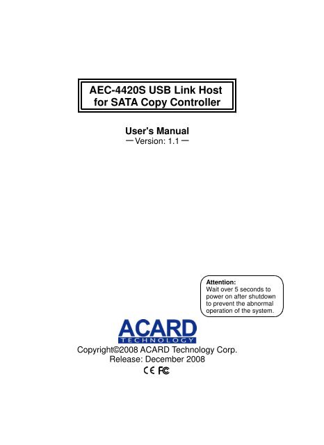 ACARD SMART LINK DRIVER WINDOWS 7 DRIVER FOR ACARD SMART LINK