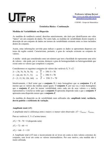 Aula de 11 setembro - UTFPR