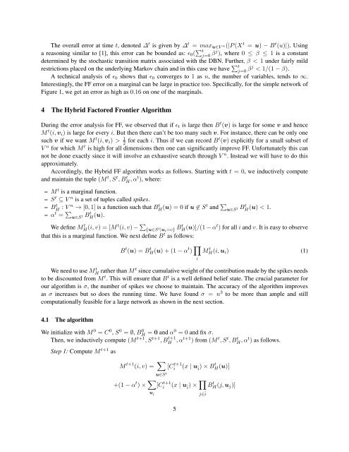 A Hybrid Factored Frontier Algorithm for Dynamic Bayesian Networks