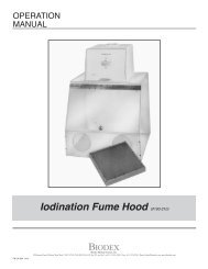 Iodination Fume Hood (#190-210) - Biodex