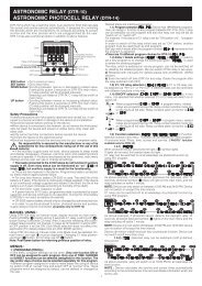 ASTRONOMIC RELAY (DTR-10) ASTRONOMIC ... - Entes