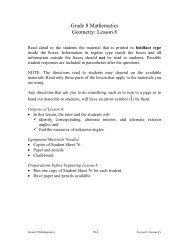 Grade 8 Mathematics Geometry: Lesson 8