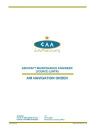 AIR NAVIGATION ORDER - Civil Aviation Authority
