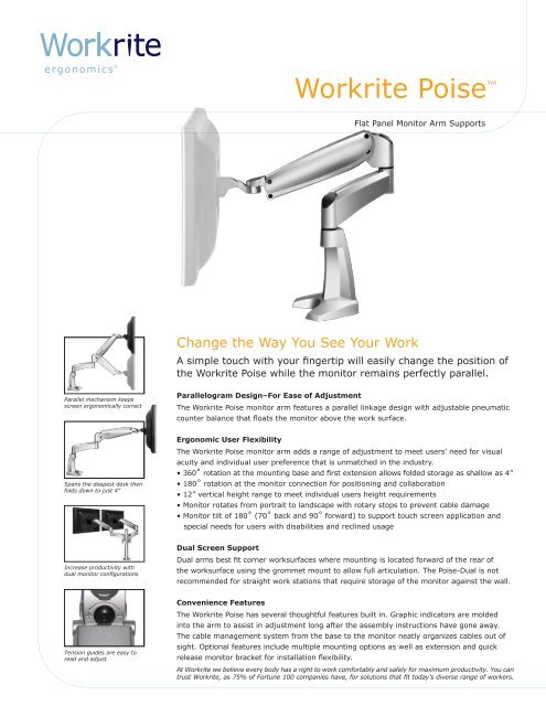 Workrite Poiseâ¢ - Ergoware