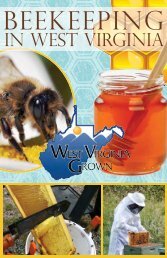 Beekeepingin WV-NEW.indd - West Virginia Department of Agriculture